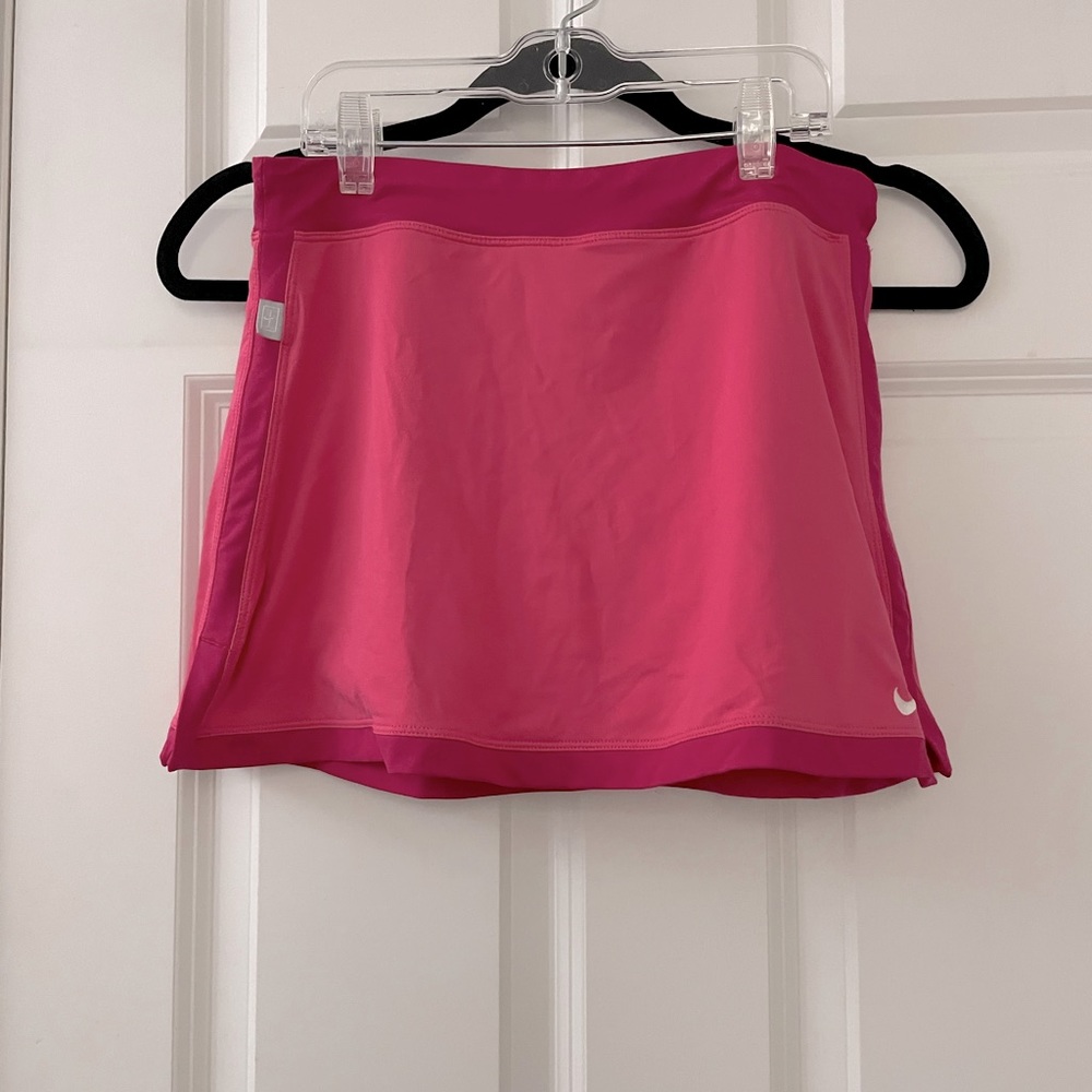 Nike pink tennis skirt with built in shorts